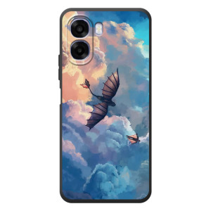 Чехол с принтом дракон Беззубик для ОППО А6Х – Беззубик в небе