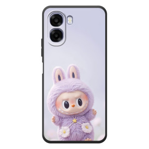 Чехол с принтом Лабубу для OPPO A6x – Фиолетовый Лабубу