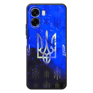 Чехол с украинским гербом на OPPO A6x – Гербы на синем