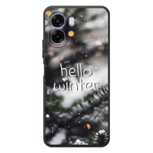 Новорічні, Святкові Чохли для OPPO A6x - 2024 год (Hello winter)