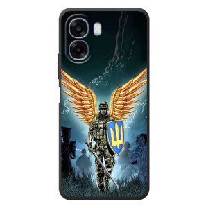Патріотичний Чохол для OPPO A6x – ЗСУ з крильми