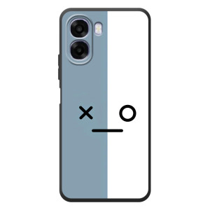 Чохли (ТПУ) (смішні стікери) для OPPO A6x – Сіро-білий