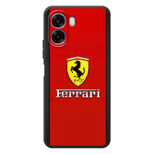 Силіконовий бампер з картинкою машини на OPPO A6x – Ferrari Logo