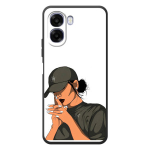 Силіконовый Чохол на OPPO A6x з картинкой Модных девушек – У зеленому