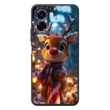Яскравий чохол для OPPO A6x з Зимові Оленята – Олень з шарфом
