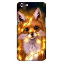 Чохли з картинкою Лисичка для Oppo A71 (VPrint) (Лисичка в гірляндах)