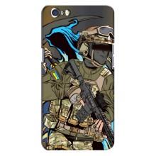 Чехлы с картинкой ЗСУ для Oppo A71 (AlphaPrint) – Воин ВСУ