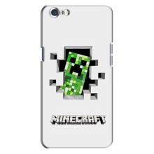 Чохол Майнкрафт на Oppo A71 (AlphaPrint) Minecraft (кріпер Майнкрафт)
