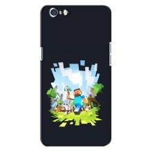 Чохол Майнкрафт на Oppo A71 (AlphaPrint) Minecraft (персонажі Minecraft)