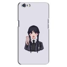 Чехлы Венсдей на Oppo A71 Уэнсдей (AlphaPrint) (Уэнздей и Вещь)