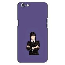 Чехлы Венсдей на Oppo A71 Уэнсдей (AlphaPrint) (Уэнздей в черном)