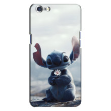 Чехол с рисунком Стич для Oppo A71 – Стич с цветочком