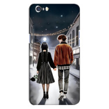 Чехол с дизайном Венздей 2 на Oppo A71 – Уэнсдей и Тайлер