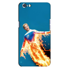 Чехол с принтом Фантастическая четверка для Oppo A71 – Человек-Факел