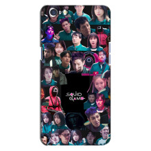 Чехол Гра в кальмара для Oppo A71 – Коллаж игры кальмара