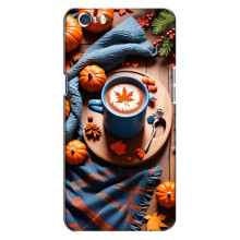 Чохол з унікальним дизайном 'Осінь з кавою' для Oppo A71 – Кава і гарбузики