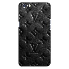 Текстурный Чехол Louis Vuitton для Оппо А71 – Черный ЛВ