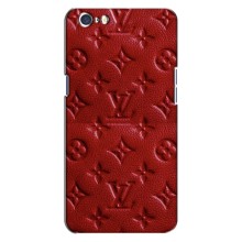 Текстурный Чехол Louis Vuitton для Оппо А71 (Красный ЛВ)