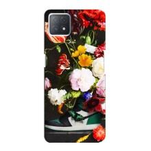 Брендновые Чехлы для Oppo a72 (5G) - (PREMIUMPrint) (Nike цветы)