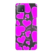 Чехлы для любимой на Оппо А72 (5G) (VPrint) (Pink hearts)