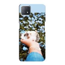 Чехлы с изображением разных животных для Oppo a72 (5G) (Ежик на руках)