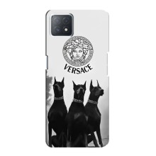 Чехлы VERSACE для Оппо А72 (5G) (PREMIUMPrint) (Доберман Версаче)