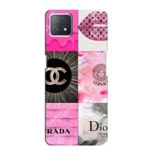 Чехол (Dior, Prada, YSL, Chanel) для Oppo a72 (5G) (Модница)