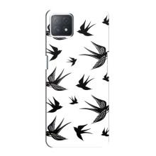 Чехол с птицами на Oppo a72 (5G) (VPrint) (Ласточки)