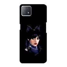 Чехлы Венсдей на Oppo a72 (5G) Уэнсдей (AlphaPrint) (серьезная Уэнздей)