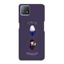 Чехлы Венсдей на Oppo a72 (5G) Уэнсдей (AlphaPrint) (Уэнздей и подруга)