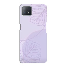 Чохол квітковий дизайн для Oppo a72 (5G) – Монстера фіолетова
