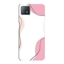 Чохол квітковий дизайн для Oppo a72 (5G) – Рожевий фон