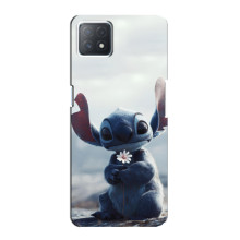 Чохол з малюнком Стіч для Oppo a72 (5G) – Стіч з квіткою