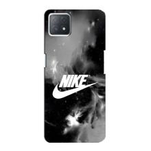 Чехол с логотипом Найк на Oppo a72 (5G) (Найк дымчатый)
