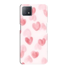 Чехол с розовым рисунком для Oppo a72 (5G)