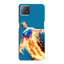 Чохол з принтом Фантастична четвірка для Oppo a72 (5G) – Людина-факел