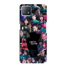 Чохол Гра в кальмара для Oppo a72 (5G) – Колаж гра кальмара