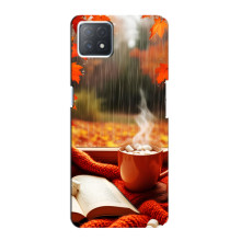 Чохол з унікальним дизайном 'Осінь з кавою' для Oppo a72 (5G) – Кава і дощ