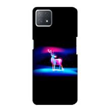 Силиконовый бампер с картинкой животных для Oppo a72 (5G) (Яркий олень)