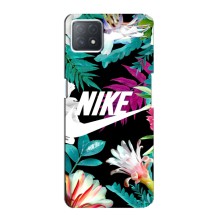 Силіконовый Чохол на Oppo a72 (5G) з картинкою НАЙК (Квітковий Nike)