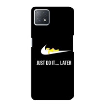 Силиконовый Чехол на Oppo a72 (5G) с картинкой Nike – Later