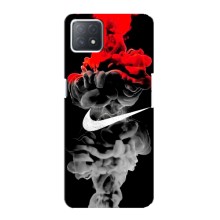 Силиконовый Чехол на Oppo a72 (5G) с картинкой Nike – Nike дым