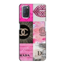 Чехол (Dior, Prada, YSL, Chanel) для Oppo A72 (Модница)