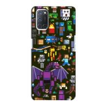 Чохол Майнкрафт на Oppo A72 (AlphaPrint) Minecraft (Колаж Майнкрафт)
