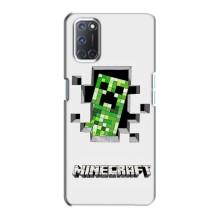 Чохол Майнкрафт на Oppo A72 (AlphaPrint) Minecraft (кріпер Майнкрафт)