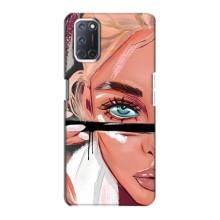 Чехол с печатью для Oppo A72 - (Мода) (AlphaPrint) (Макияж)