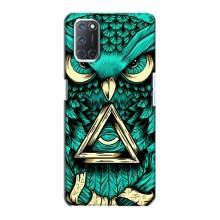 Чохол з пташками на Oppo A72 (VPrint) (Сова з оком)