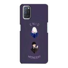 Чехлы Венсдей на Oppo A72 Уэнсдей (AlphaPrint) (Уэнздей и подруга)