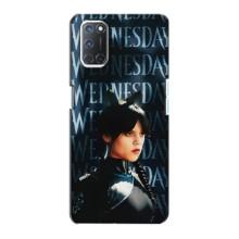 Чехлы Венсдей на Oppo A72 Уэнсдей (AlphaPrint) (Уэнздей кошка)