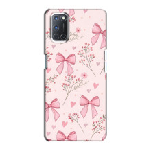 Чехол банты для Oppo A72 – Банты с цветами